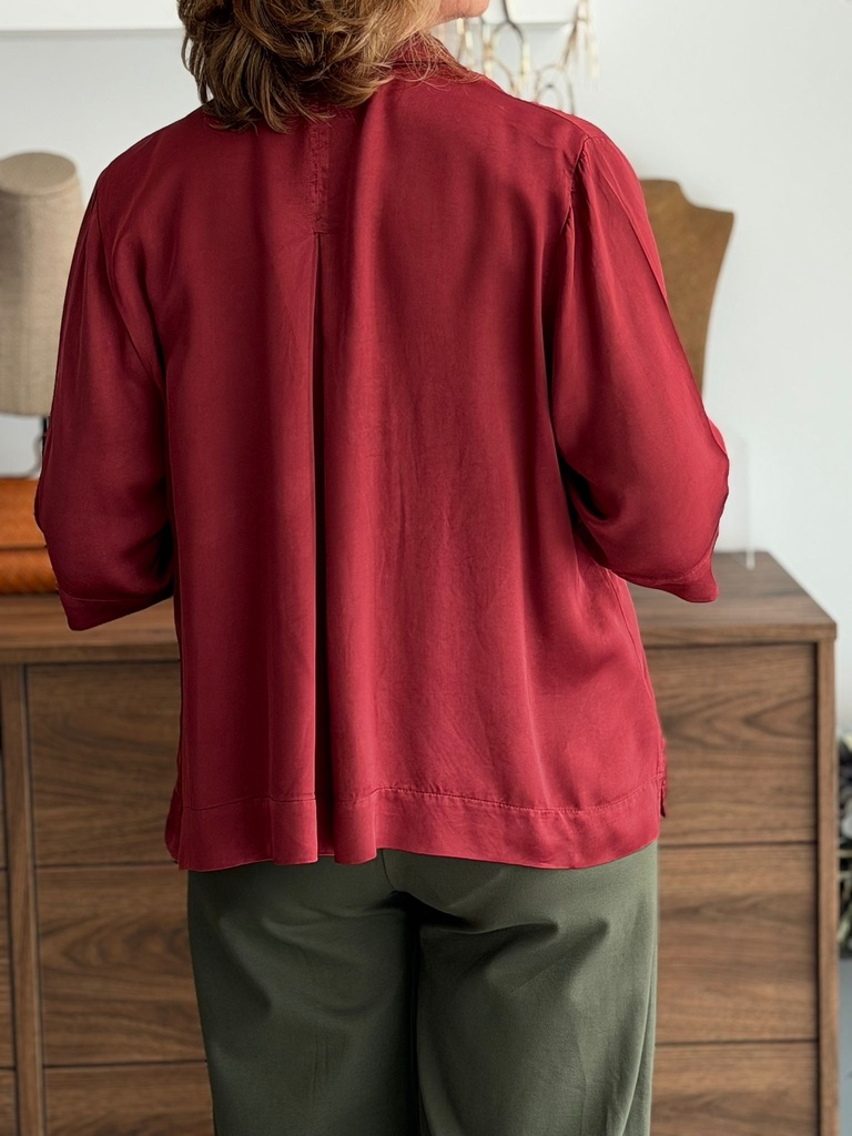 Camisa MÁLAGA Burdeos