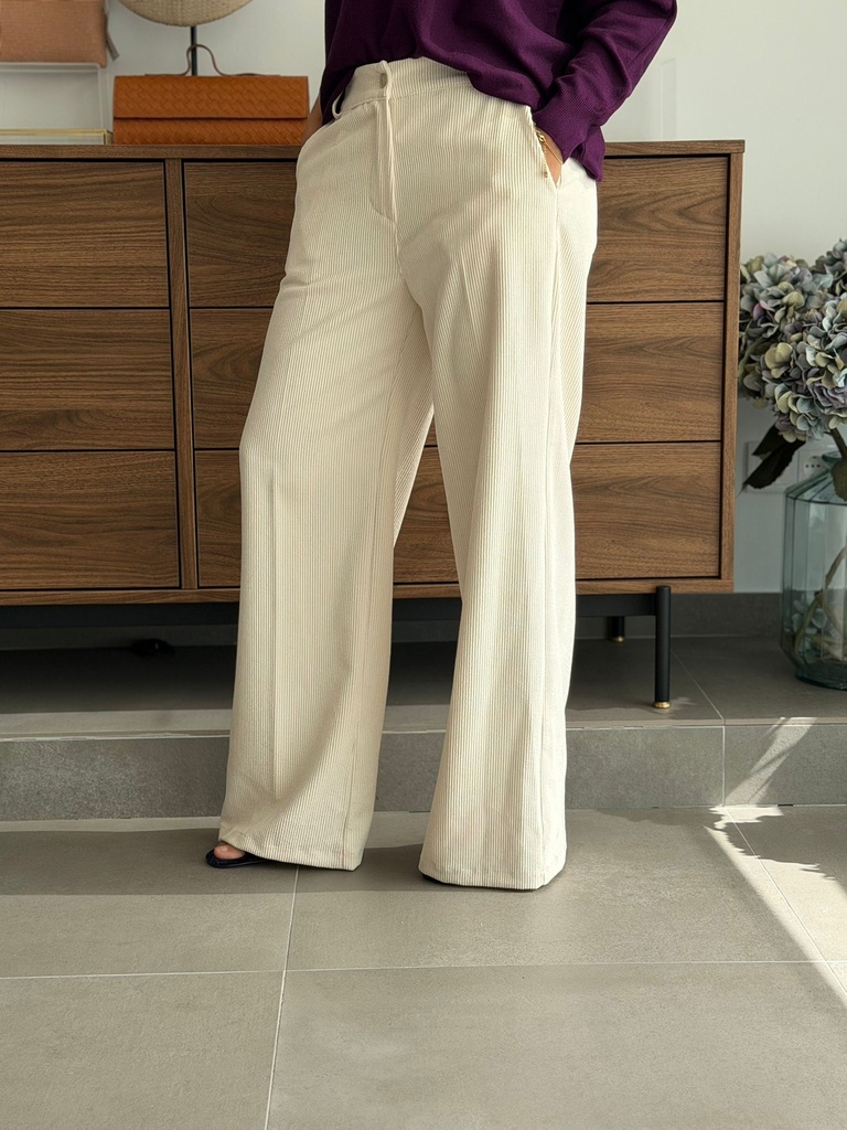Pantalón GRETA  Marfíl
