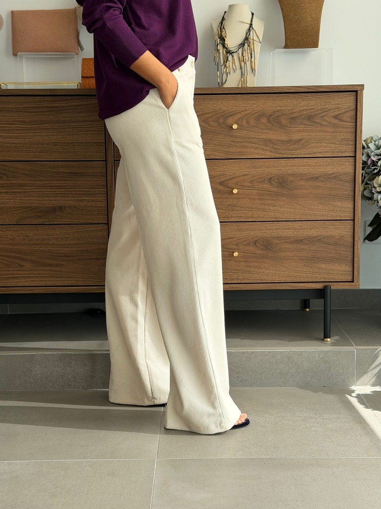 Pantalón GRETA  Marfíl