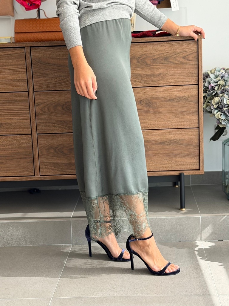 Falda ENCAJE Verde