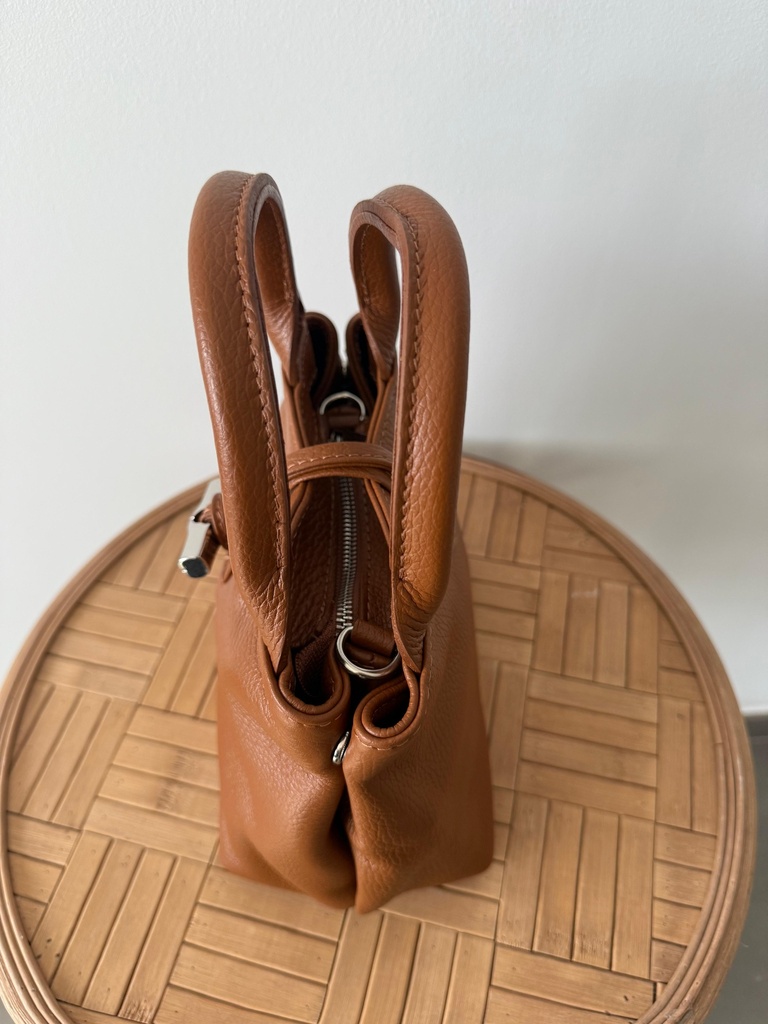 Bolso HUESO Piel Camel