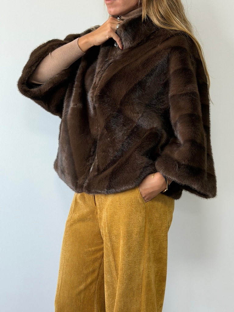 Chaquetón ZARINA Marrón