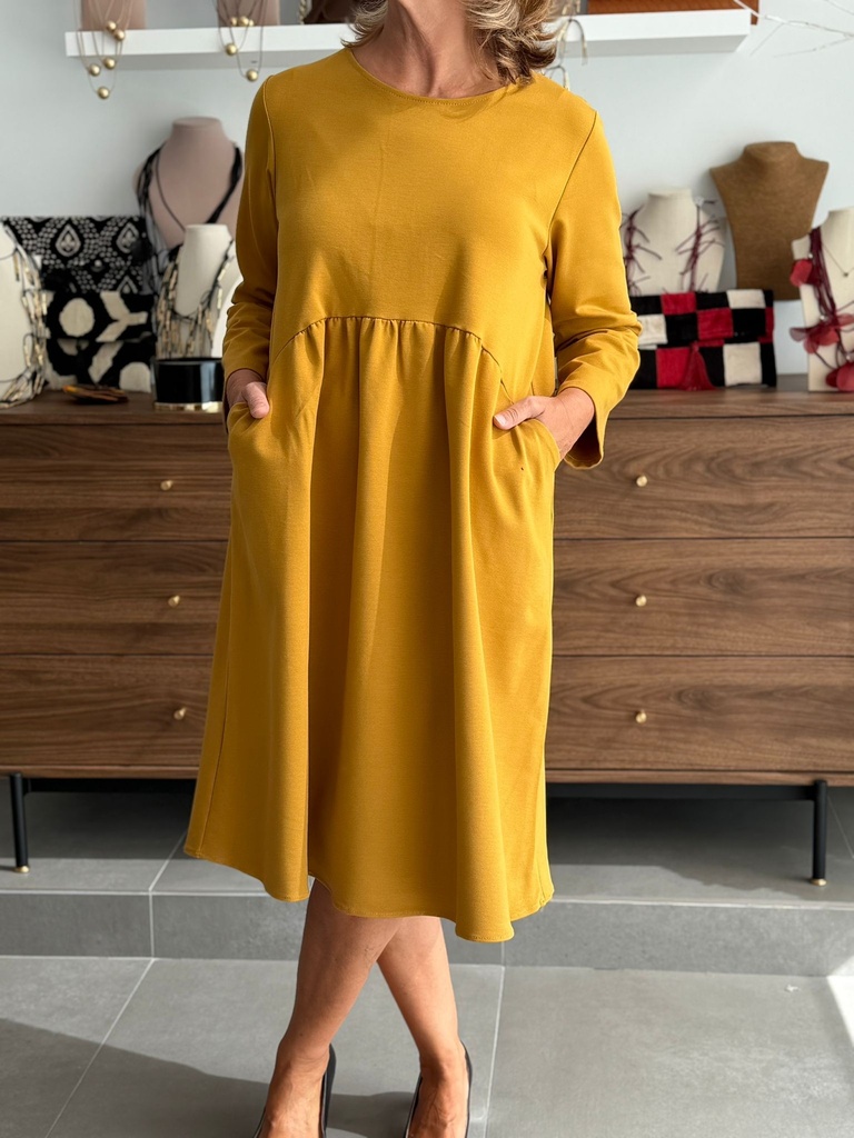 Vestido NOGUEL Mostaza