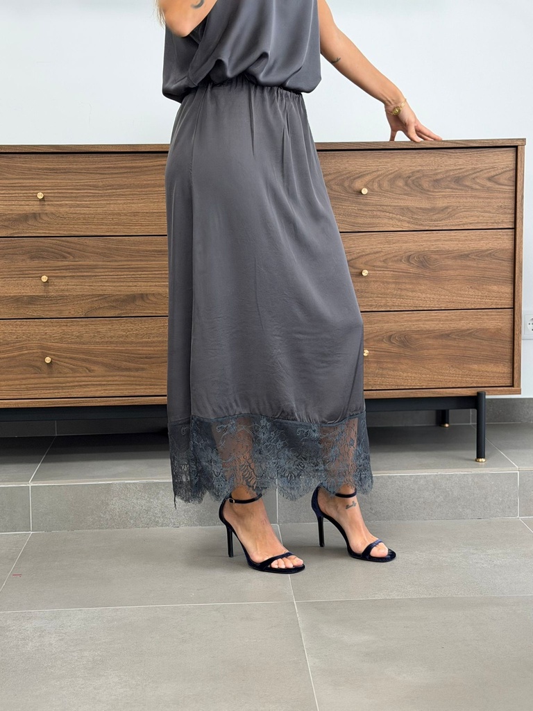 Falda ENCAJE Gris