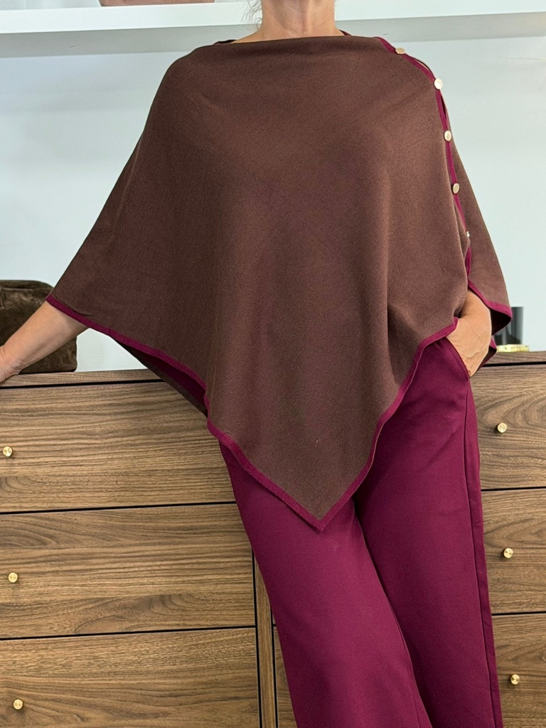 Poncho OTON Marrón