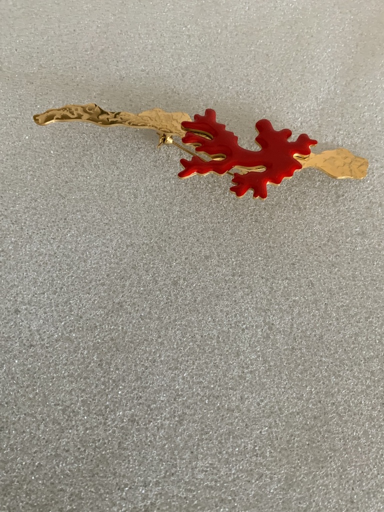 Broche CORAL Rojo