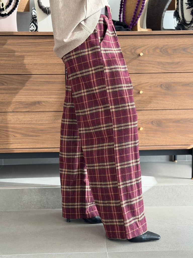 Pantalón AMALIE Burdeos