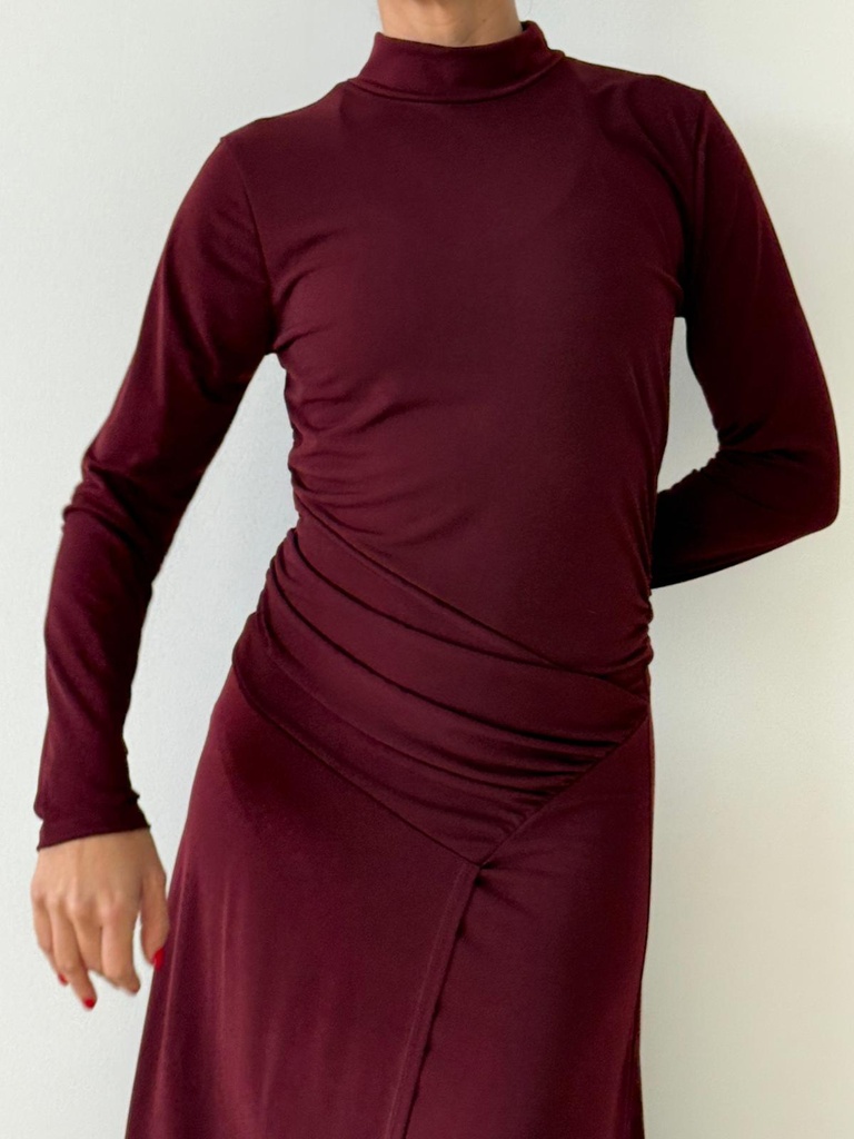 Vestido BELEN Burdeos