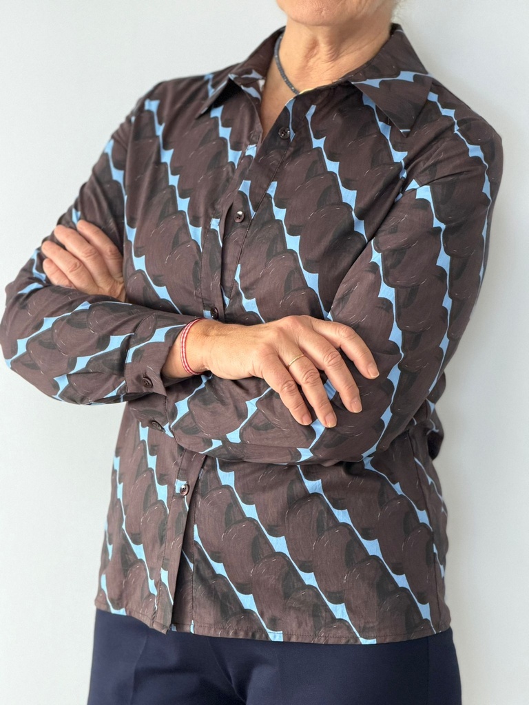 Camisa LETI Chocolate