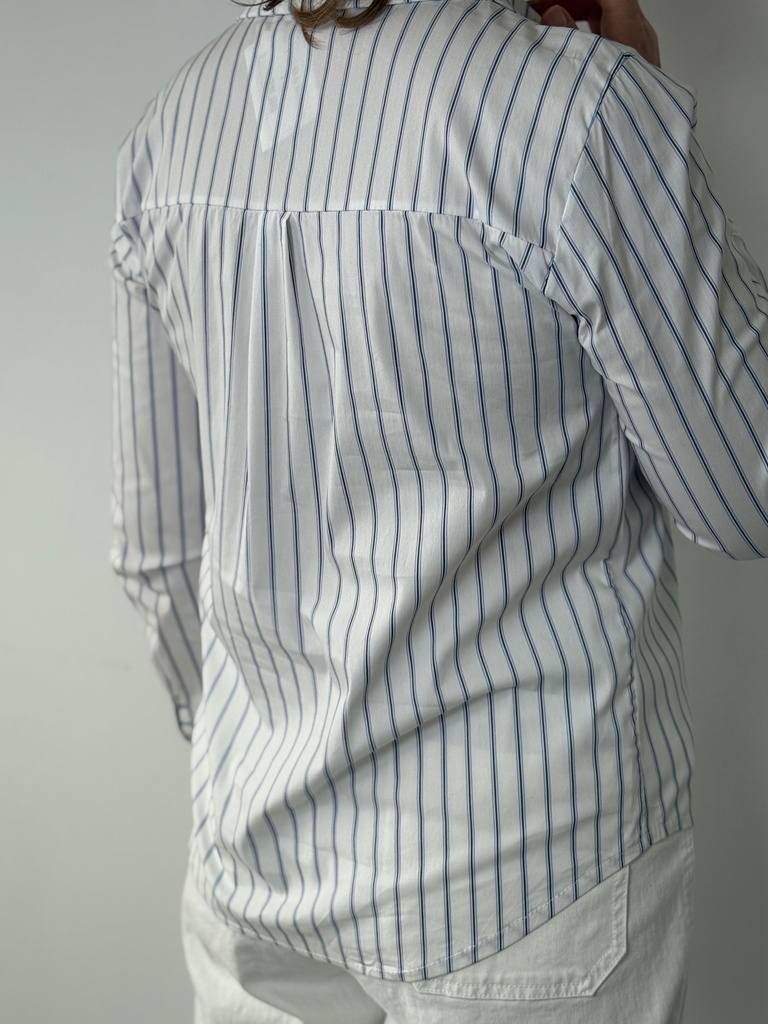 Camisa RAYADA Blanca