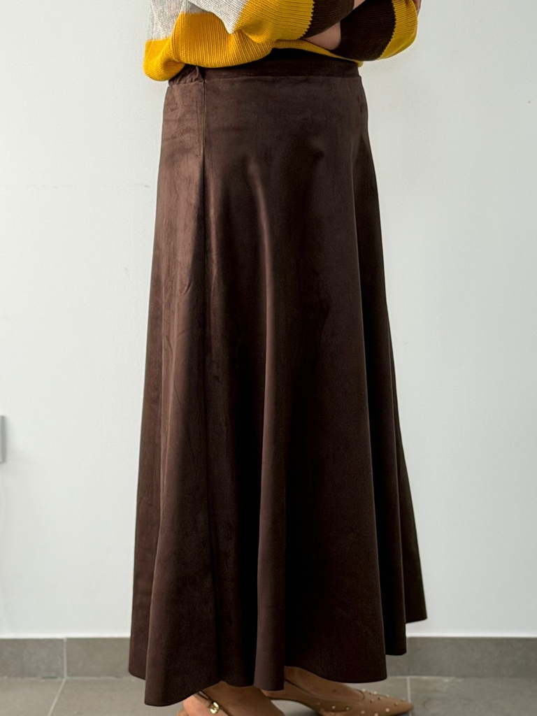 FALDA ANTELINA CHOCOLATE