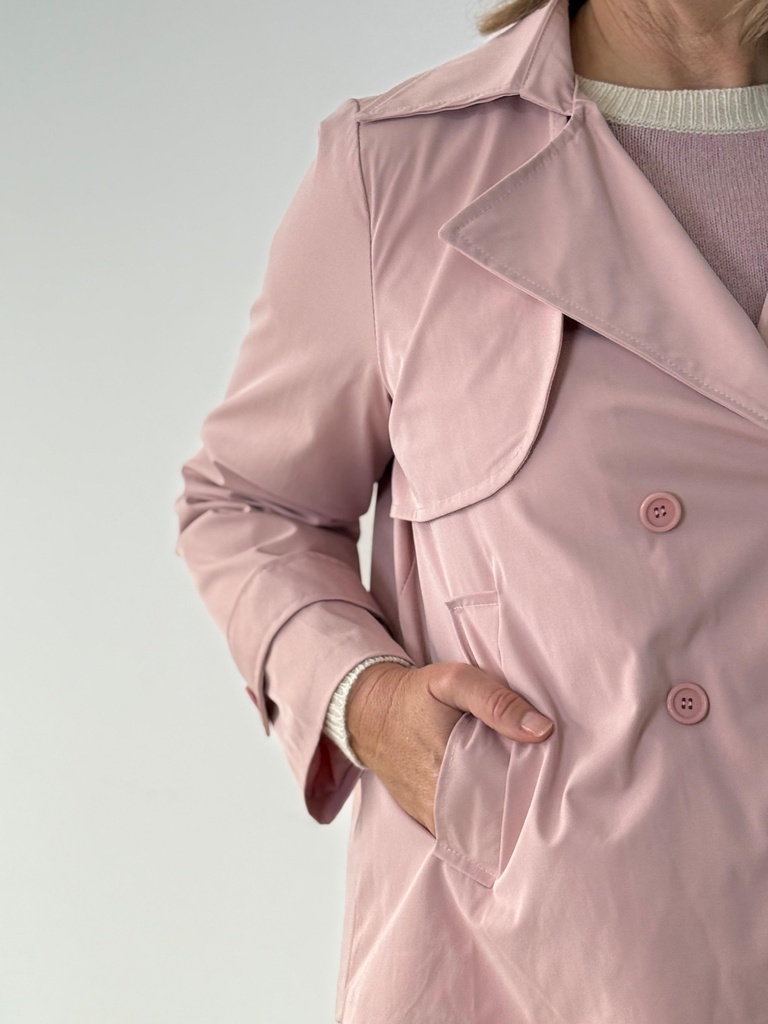 Gabardina INES  Rosa