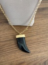 COLLAR CUERNO LARGO NEGRO