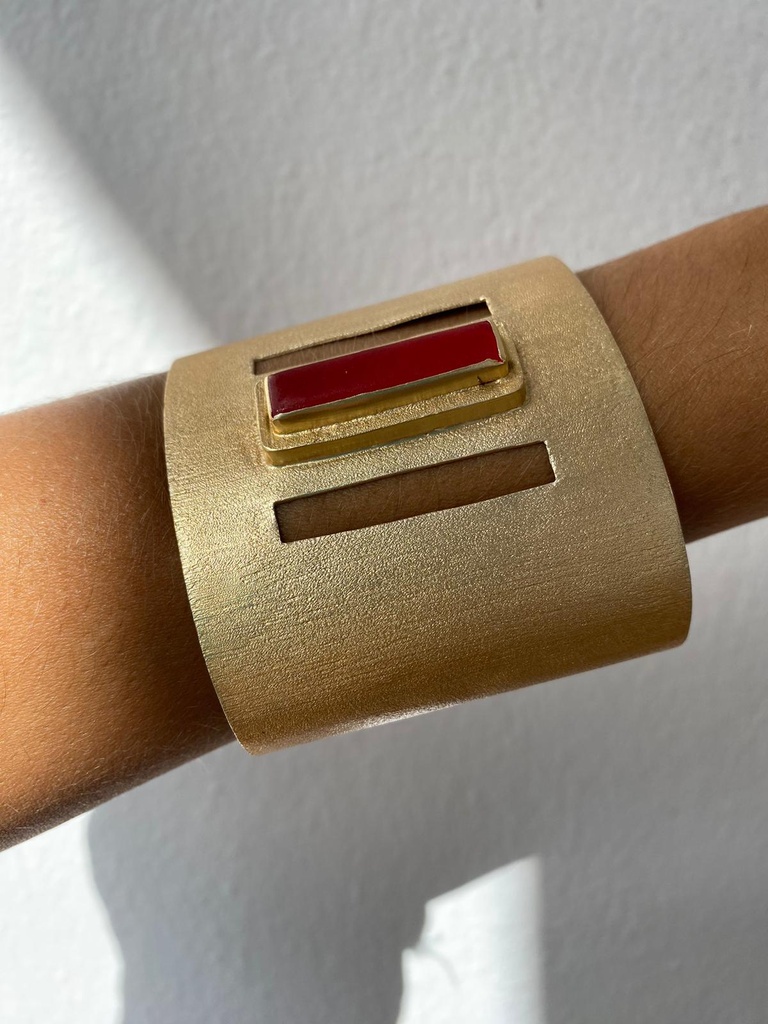 Pulsera Hebrea Rosa
