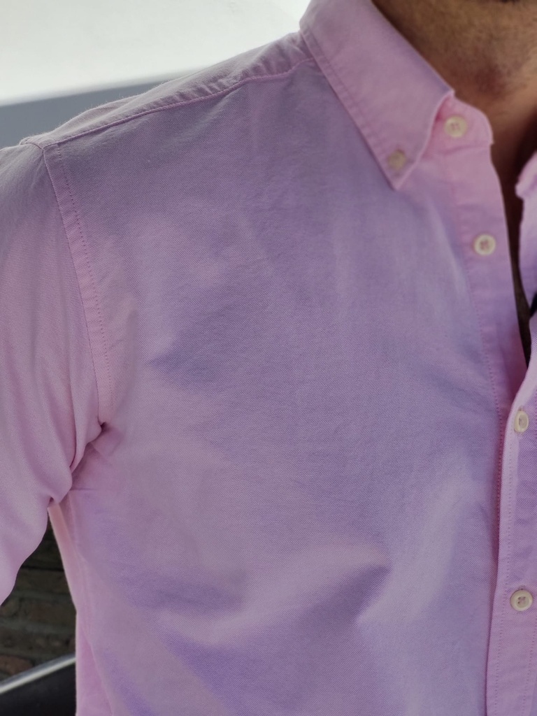 Camisa Oxford rosa
