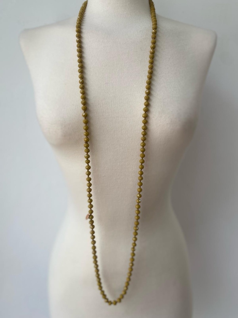 Collar Nudos Mostaza