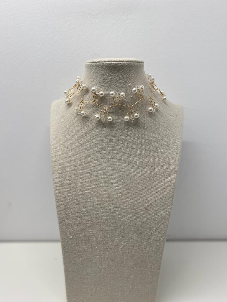 Choker Perla Cristal