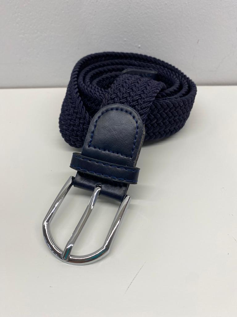 Cinturón TRENZADO ELÁSTICO Marino