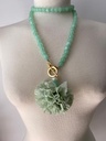 Collar Clavel Verde Manzana