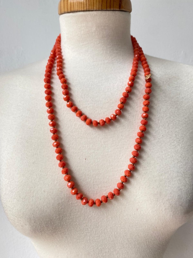 Collar Nudos Naranja