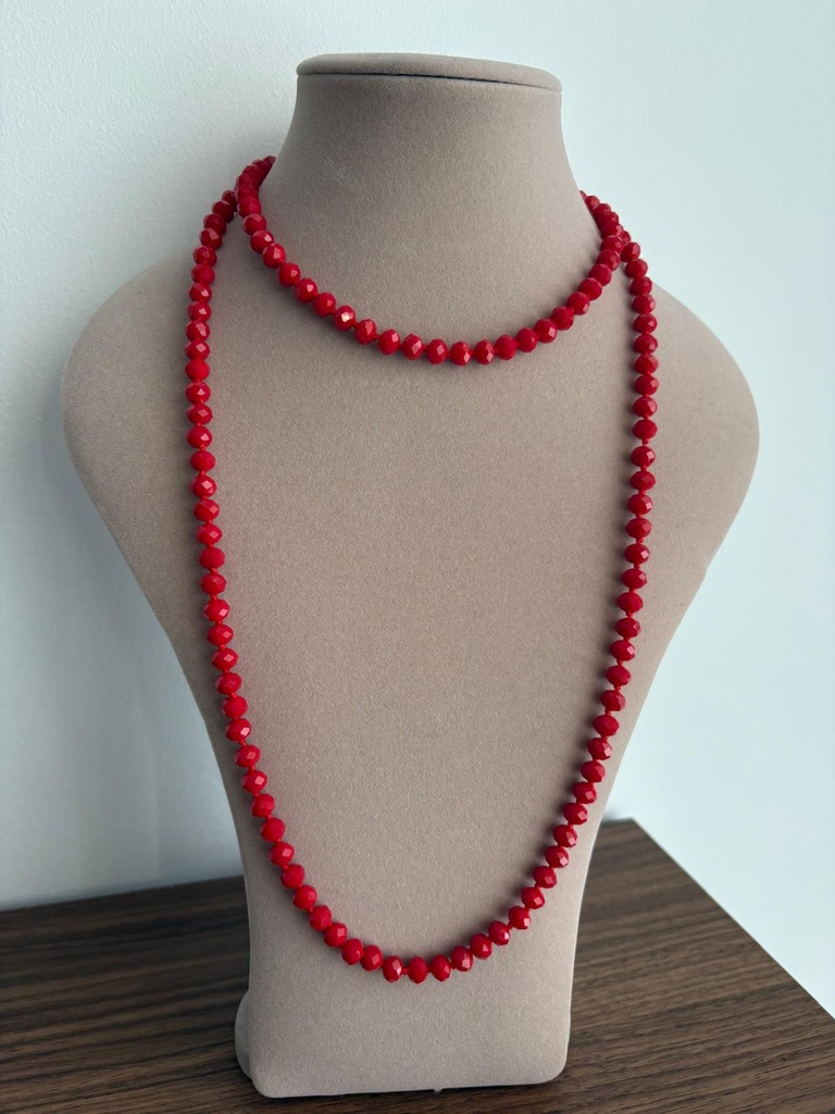 Collar NUDOS Rojo