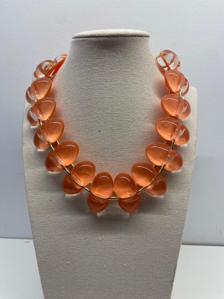 Collar Cristal Coral