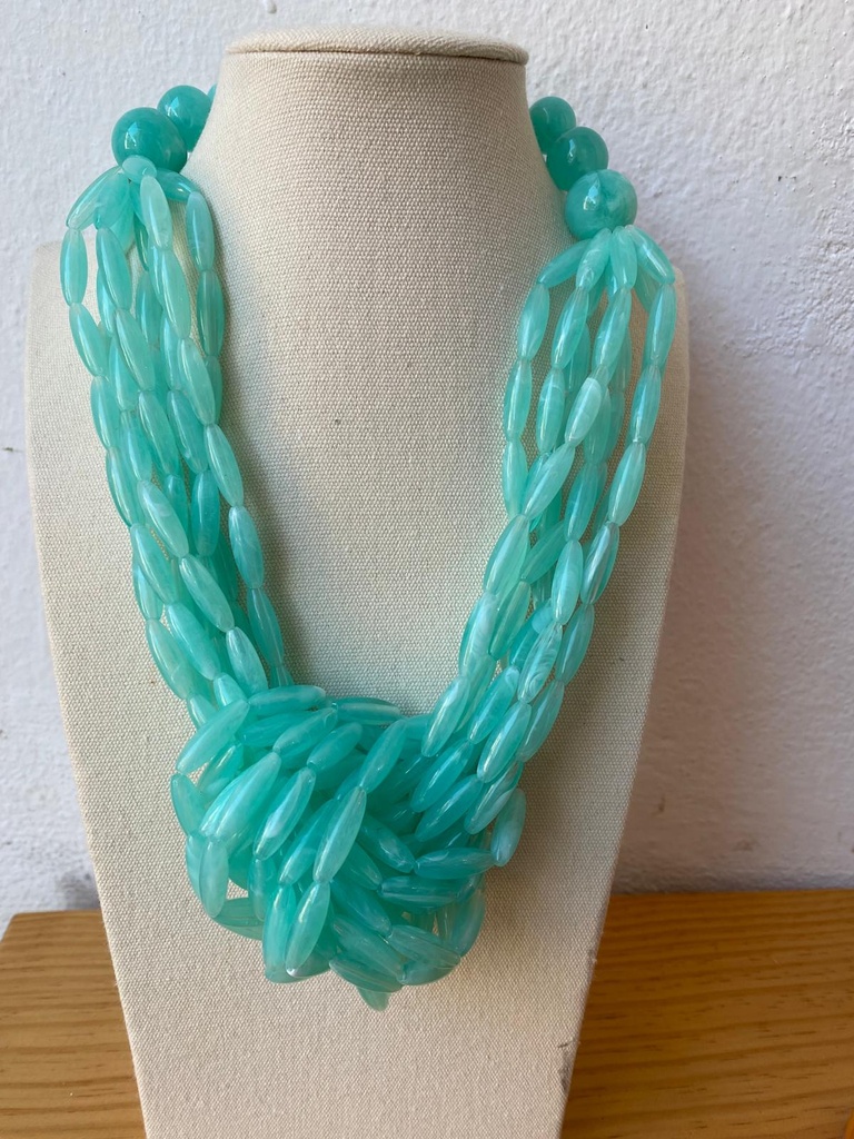Collar Golosina Verde Agua