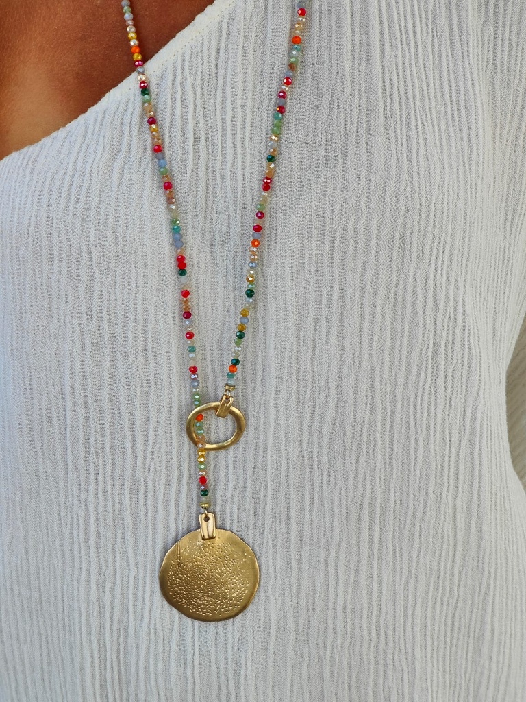 Collar Medallón Colores