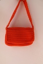 Bolso Trenzado Solapa Naranja