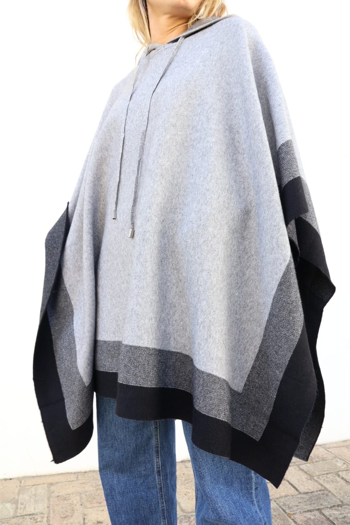 Poncho Alegría Gris