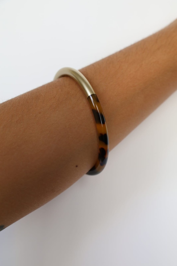 Pulsera Carey Dorado Oscuro