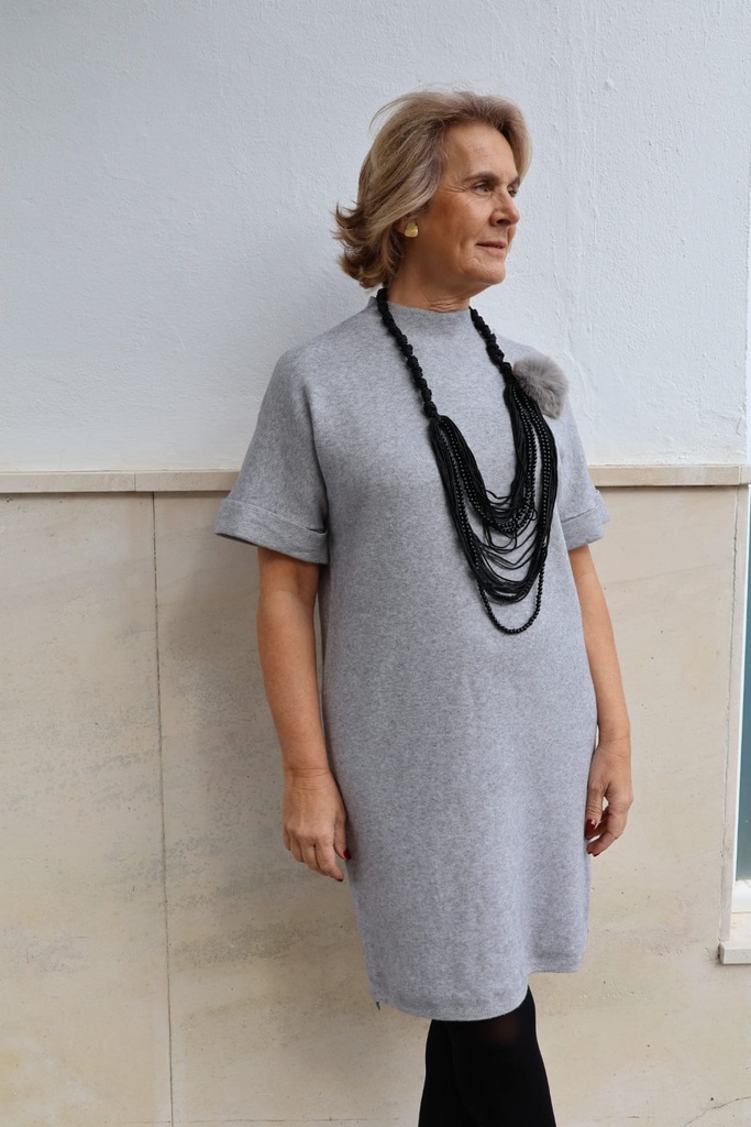 Vestido POMPON Gris