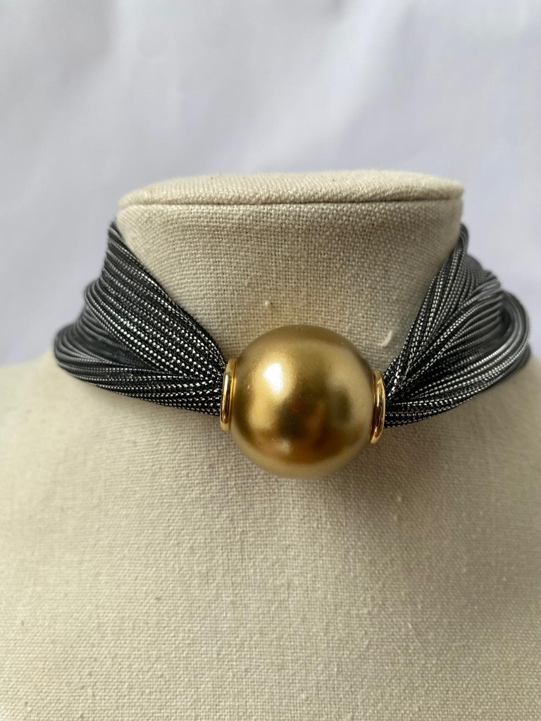 Collar  BOLA Plata