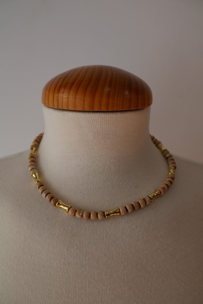 Choker Regaliz Beige