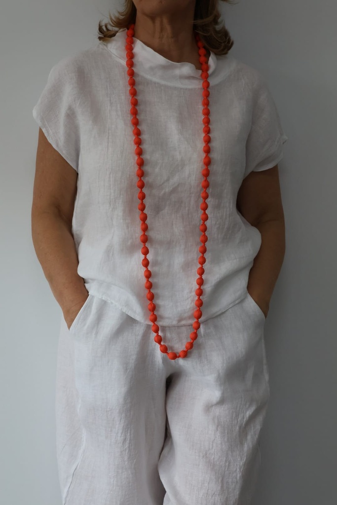 Collar Forrado Naranja fluor
