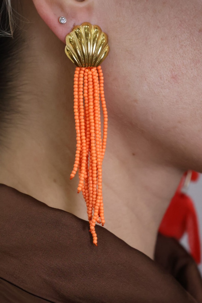 Pendiente CONCHITA Naranja