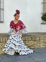 Traje FLAMENCA Blanco-Negro
