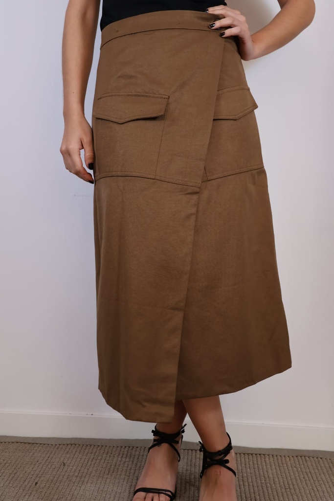 Falda MORIARTI Chocolate  REBAJADO 50%