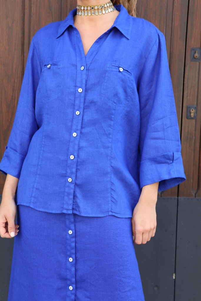 Camisa CHIARA Azul  Talla XXL  REBAJADO 50%