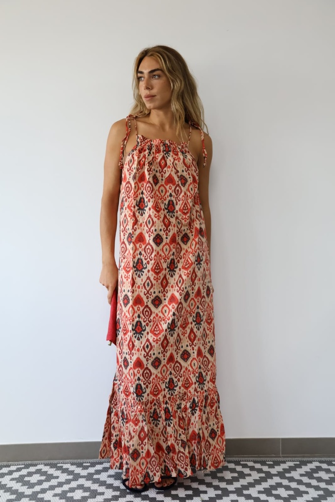 Vestido MANDALA Teja.  REBAJADO 30%
