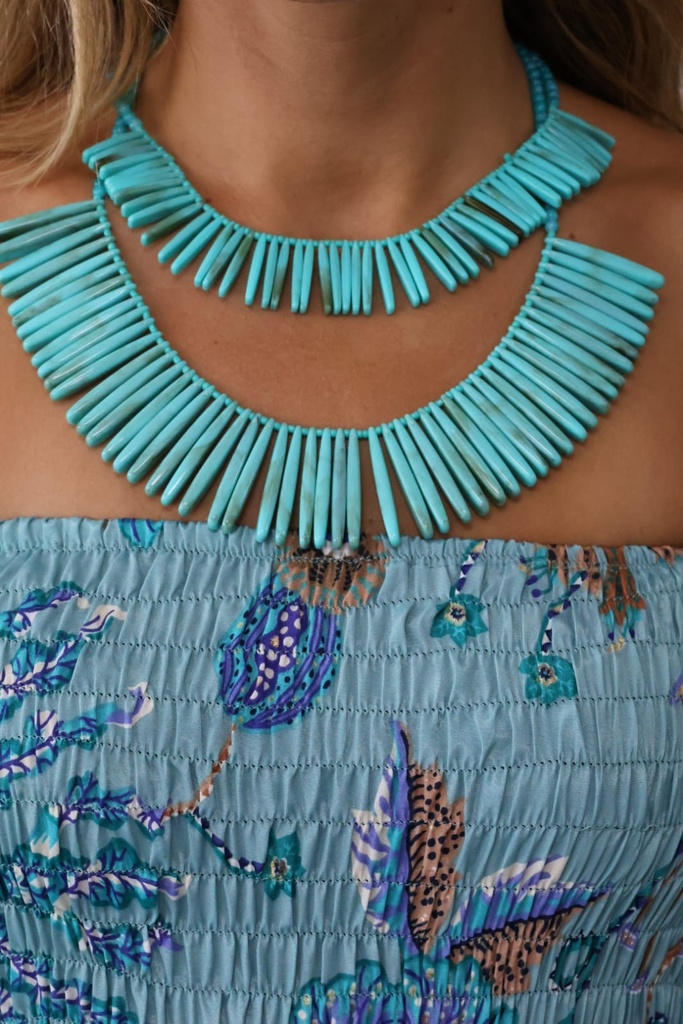 Collar DIENTES Turquesa