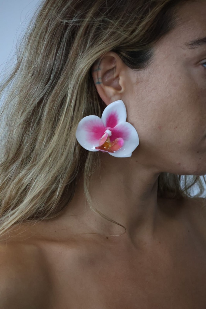 Pendiente Orquídea  REBAJADO %