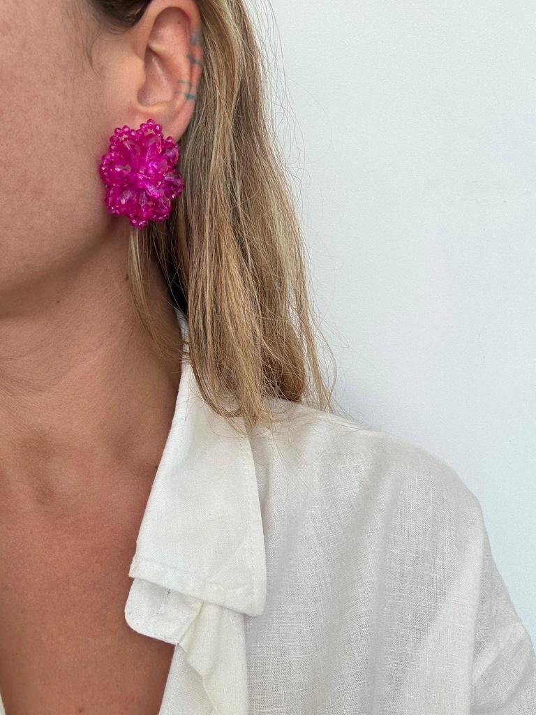 Pendiente FLORSAL Fucsia