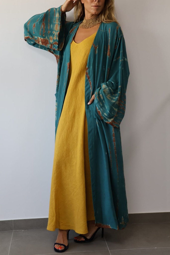 Kimono VOLCÁN Turquesa