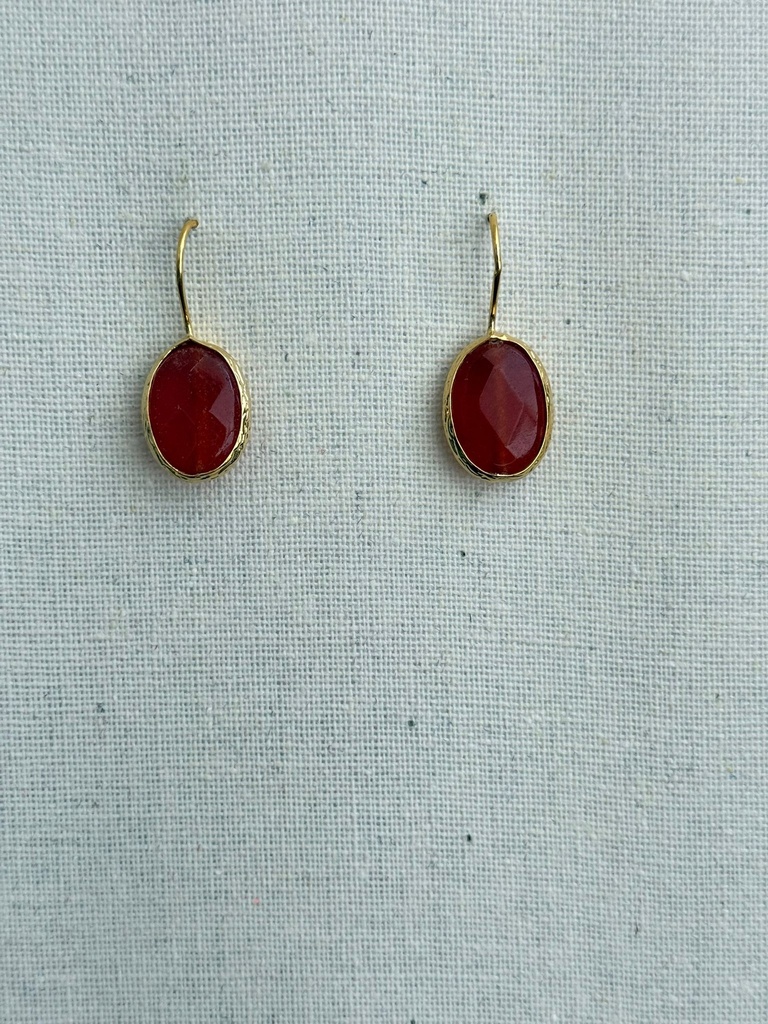 Pendiente Gota Naranja