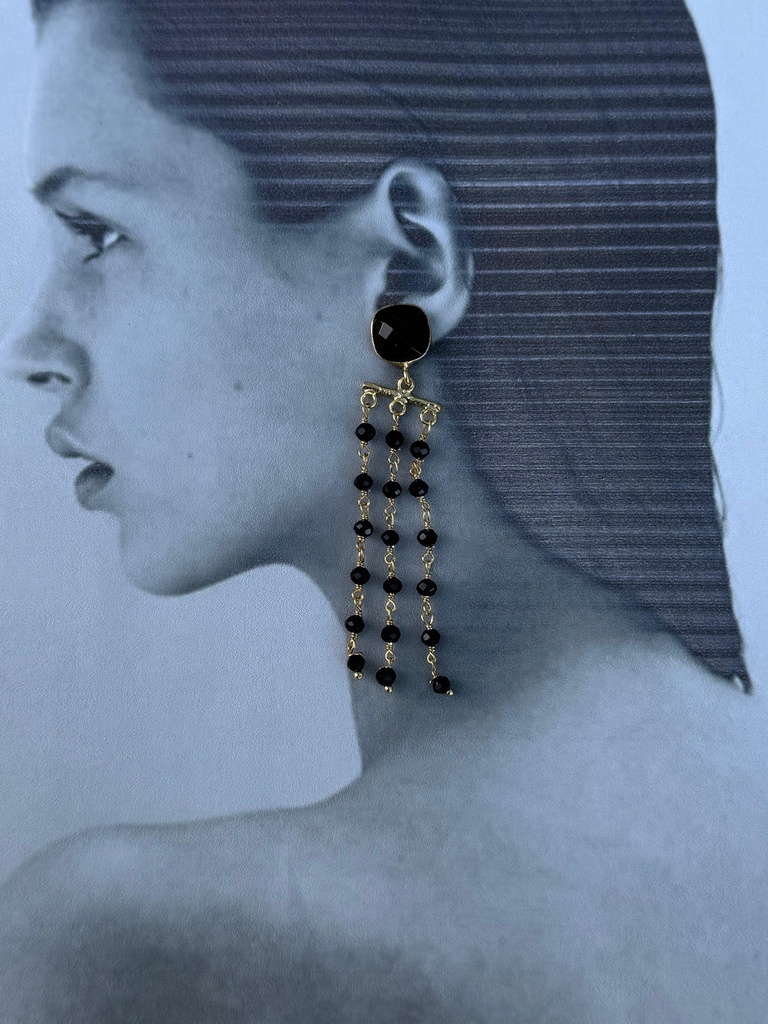 Pendiente DOMINICA Negro