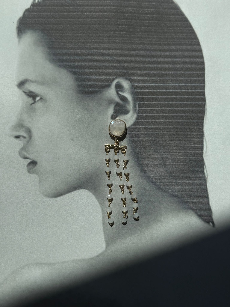 Pendiente DOMINICA Blanco