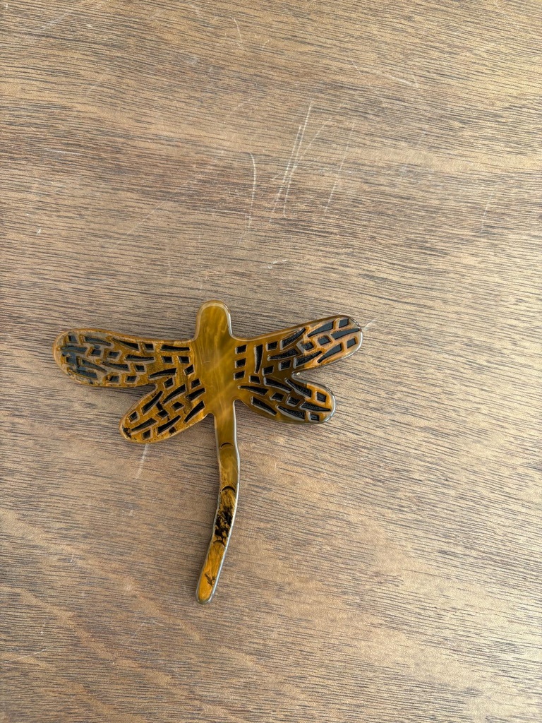 Broche LIBELULA Mostaza