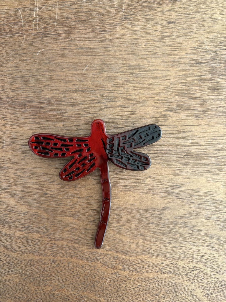 Broche LIBELULA Burdeos