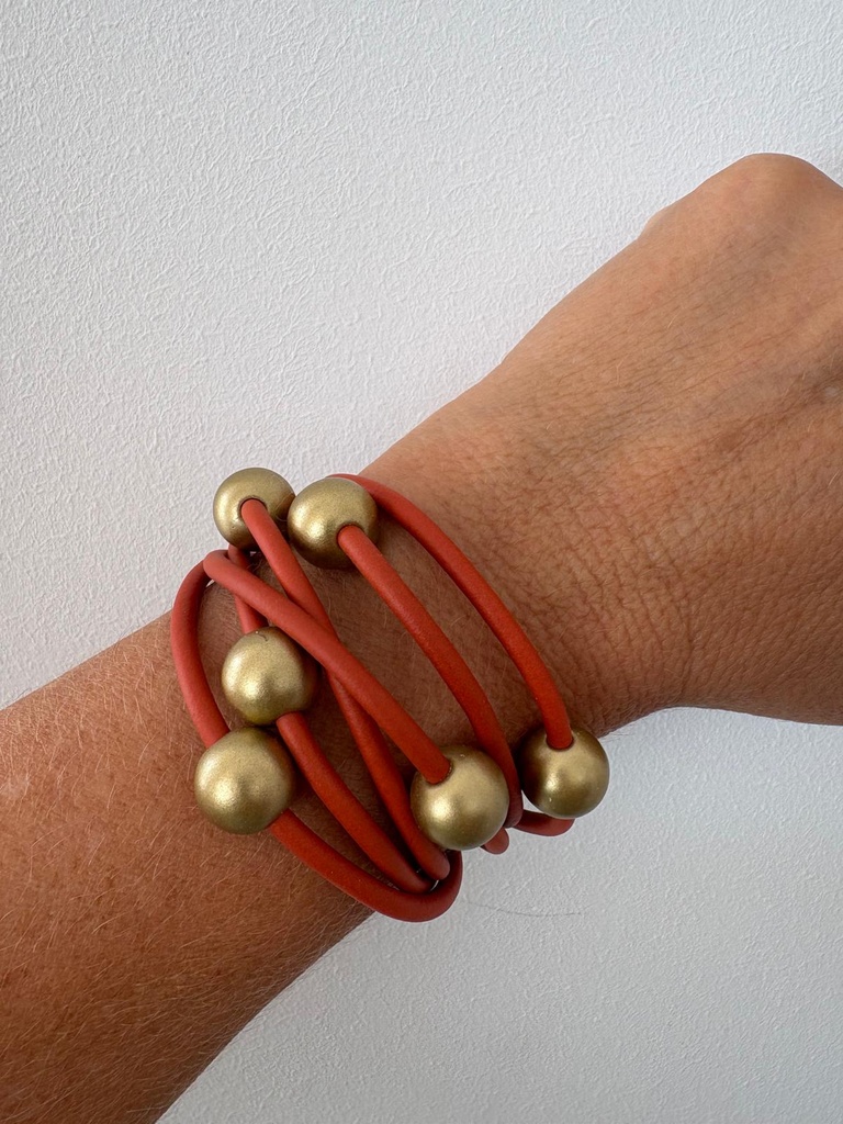 Pulsera CAUCHO Naranja
